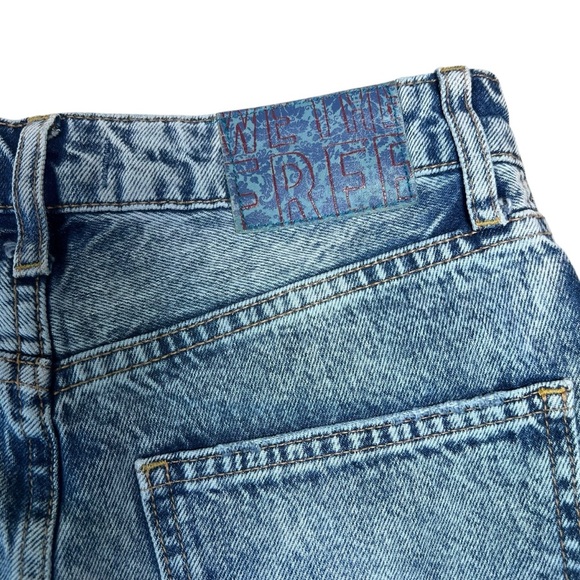 Free People We the Free My Own Lane High Rise Ripped Straight Leg Jeans Size 26 - Picture 16 of 16
